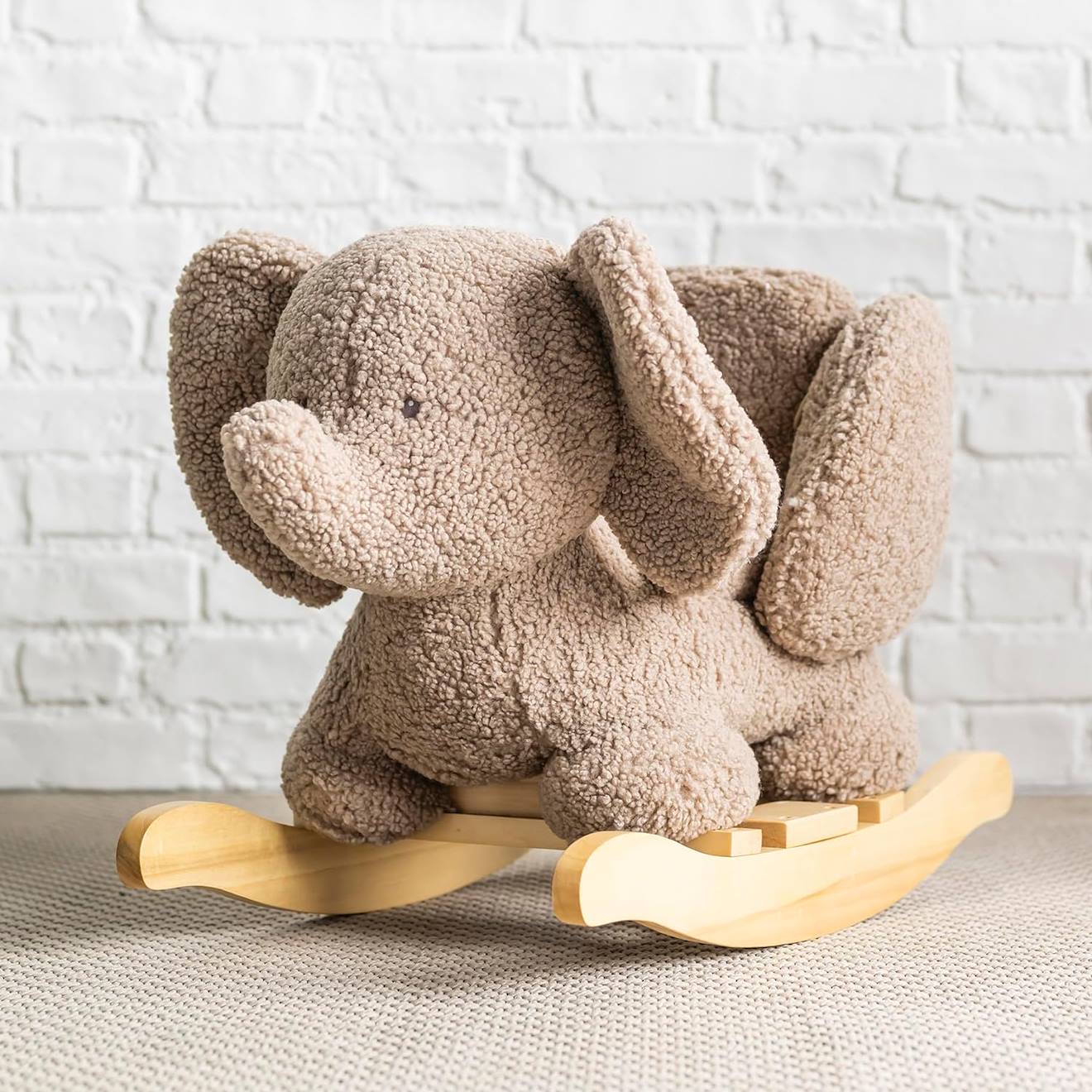 Bascule Teddy L'éléphant Marron (Nattou) - Image 1
