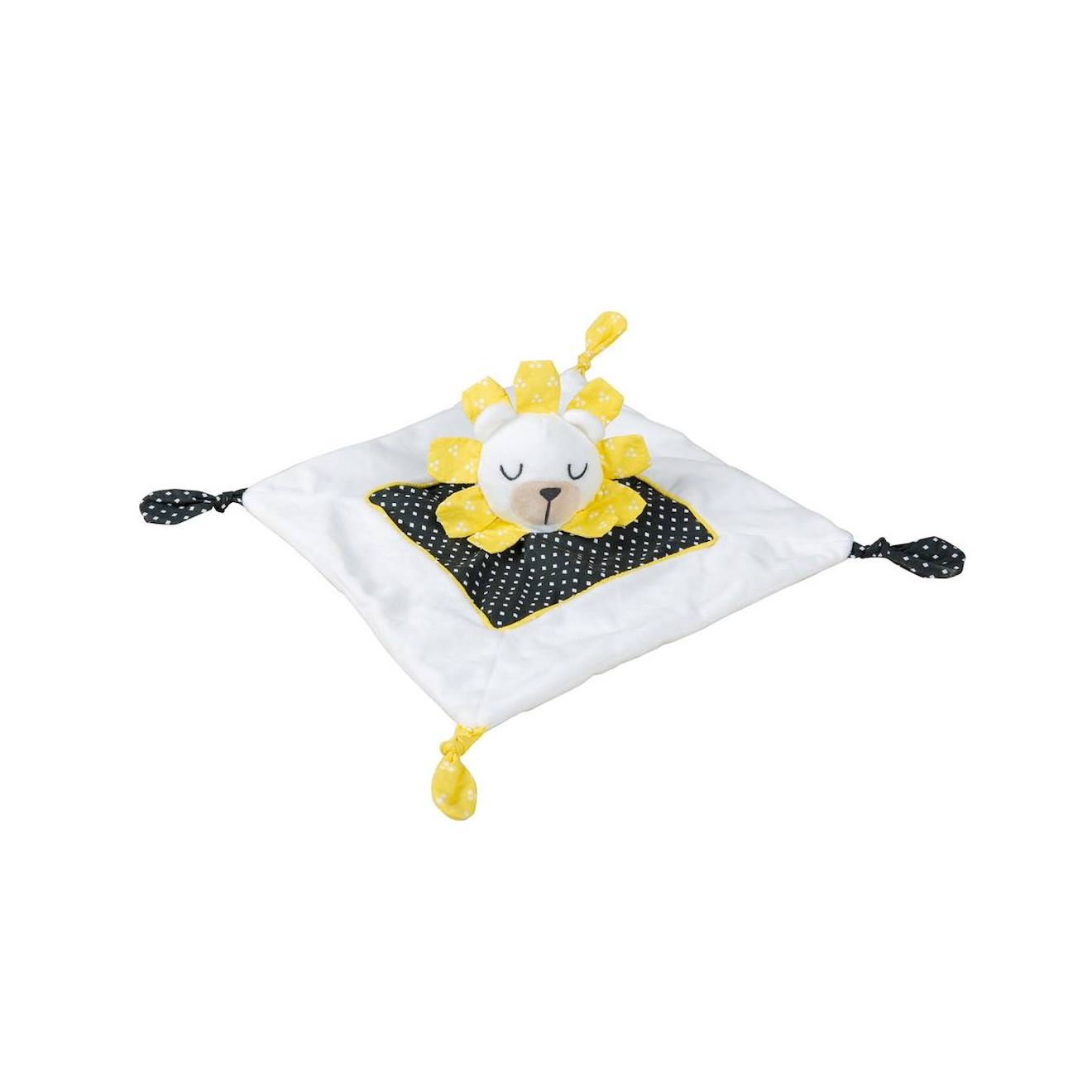 Doudou Mouchoir En Velours Blanc