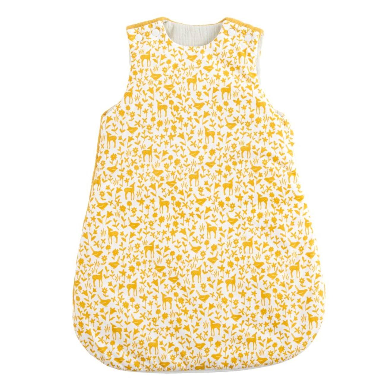 Gigoteuse Naissance En Coton Imprimé Blanc/jaune