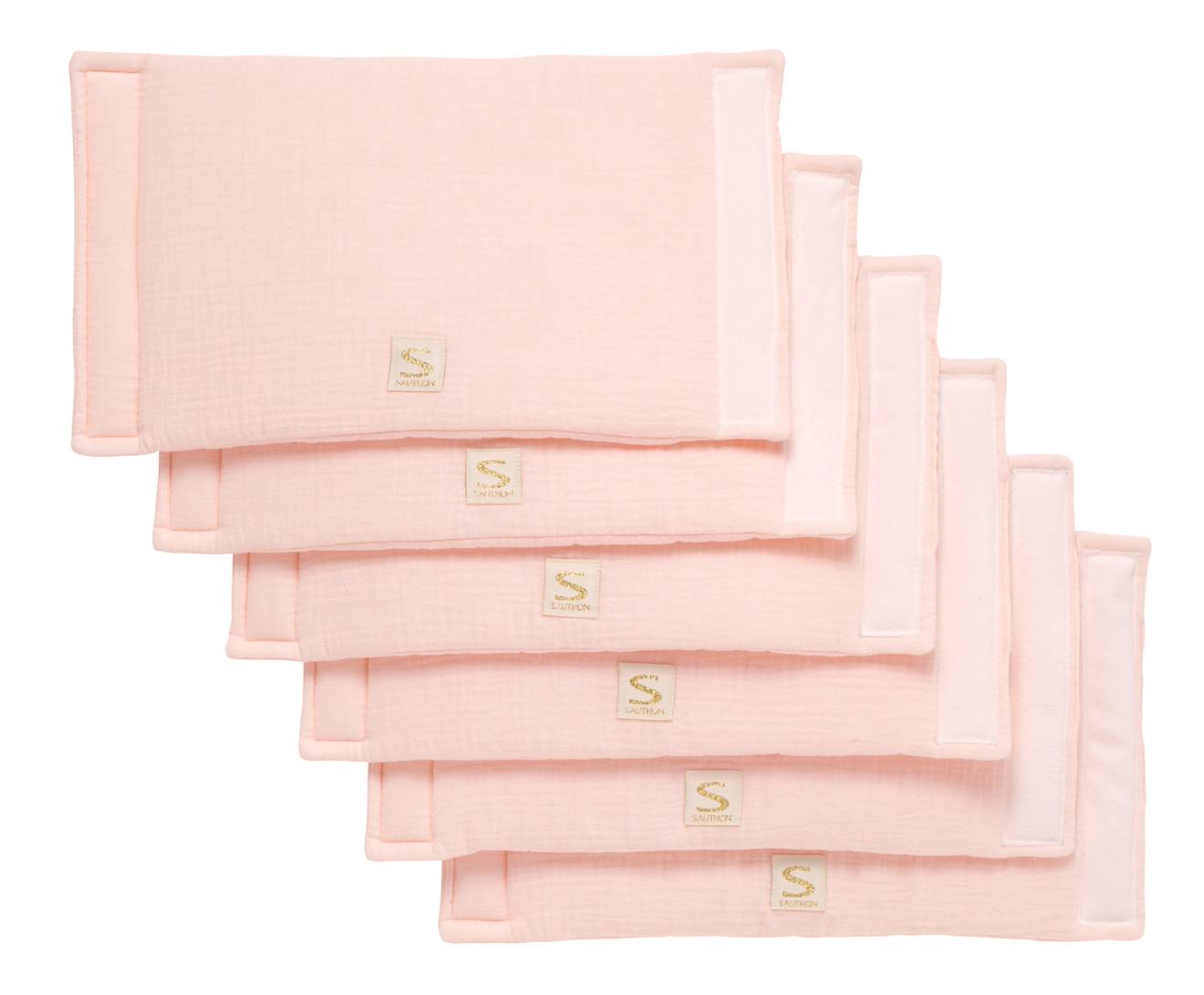 Protections De Barreaux De Lit En Coton Rose