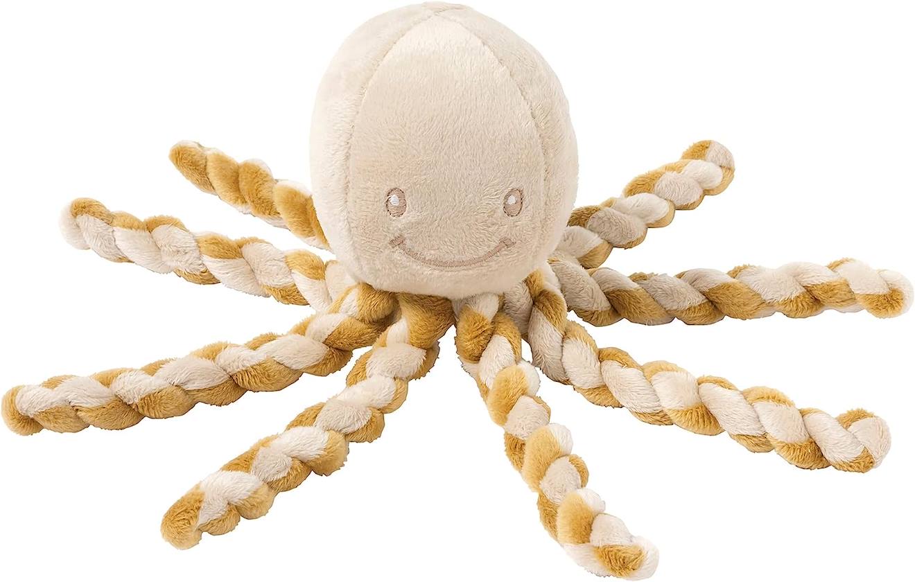 Peluche Octopus Poulpe Beige