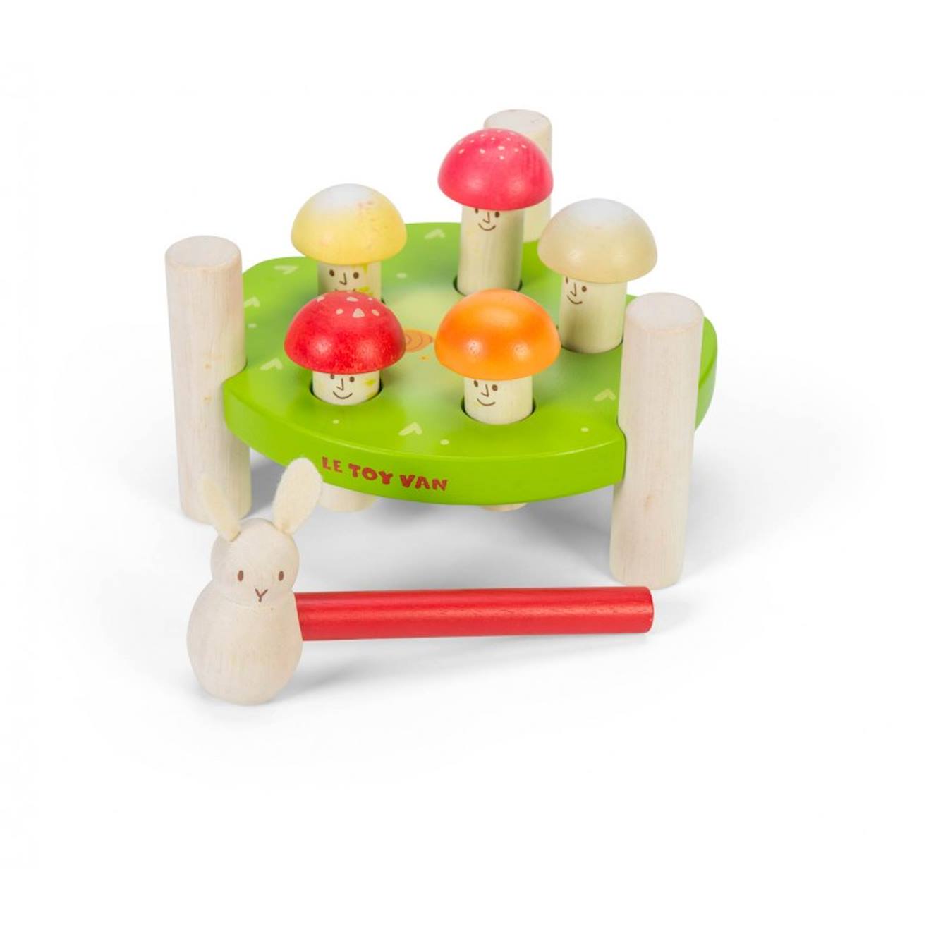 Le Toy Van - Jeu De Marteau Messieurs Champignons Vert