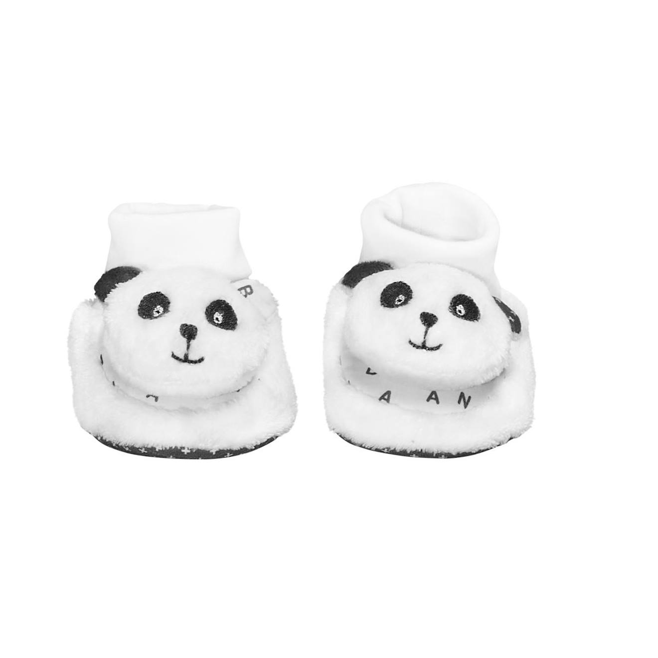 Chaussons Bébé En Velours Blanc