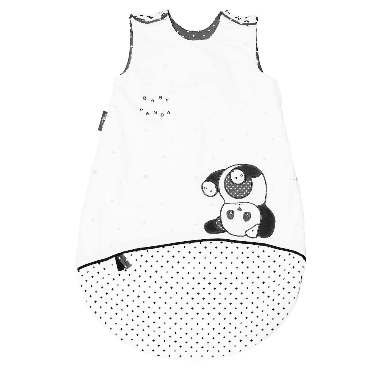 Gigoteuse En Coton Blanc/noir
