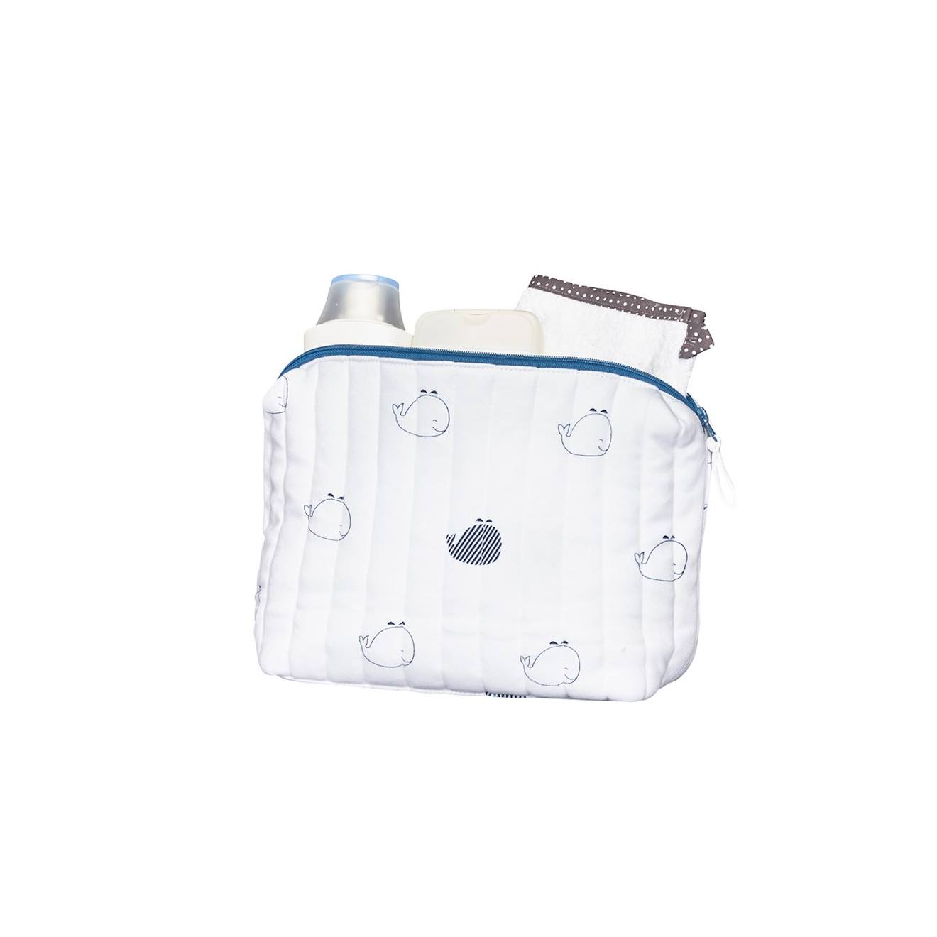 Trousse De Toilette En Coton Bio Blanc