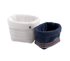 Chambre et rangement-Rangement-Lot de 2 panières de rangement en double gaze de coton - baby sailor