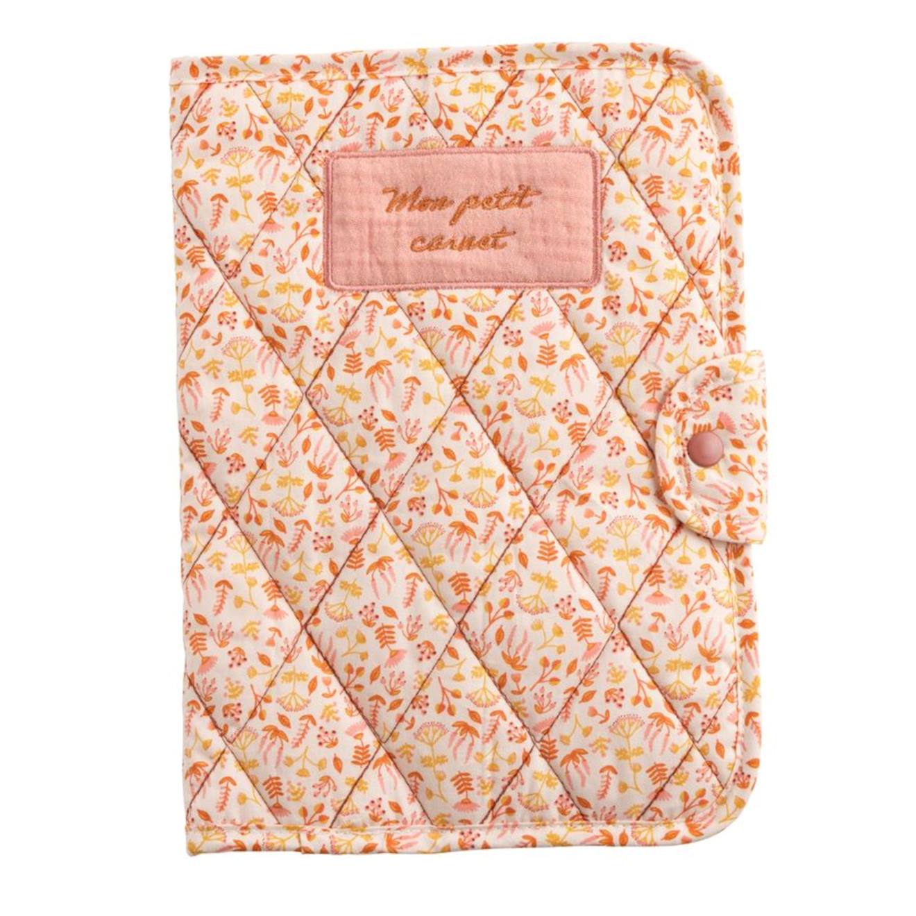 Protège Carnet Santé En Coton Rose
