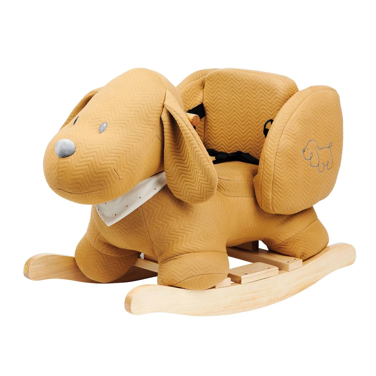 Bascule Charlie Le Chien Caramel Marron