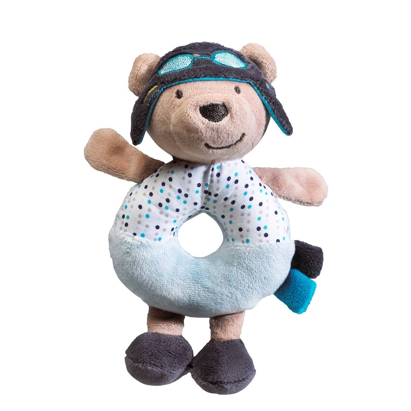 Hochet En Velours - Lazare Bleu