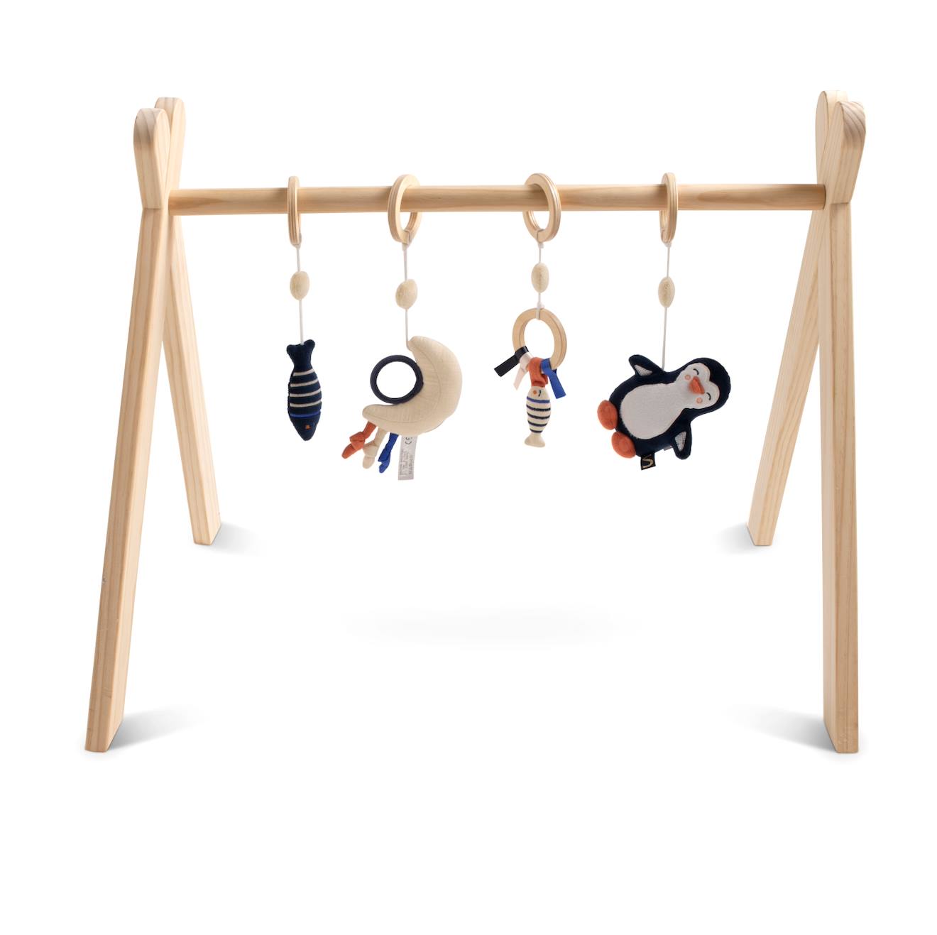 Sauthon - Arche D'éveil Bois Avec 4 Jouets Bleu