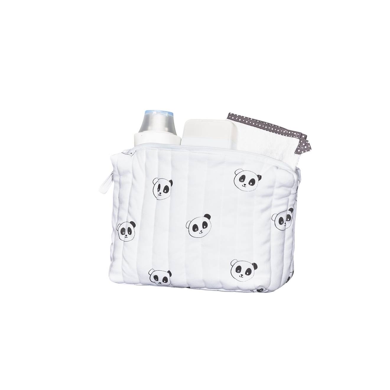 Trousse De Toilette En Coton Bio Blanc