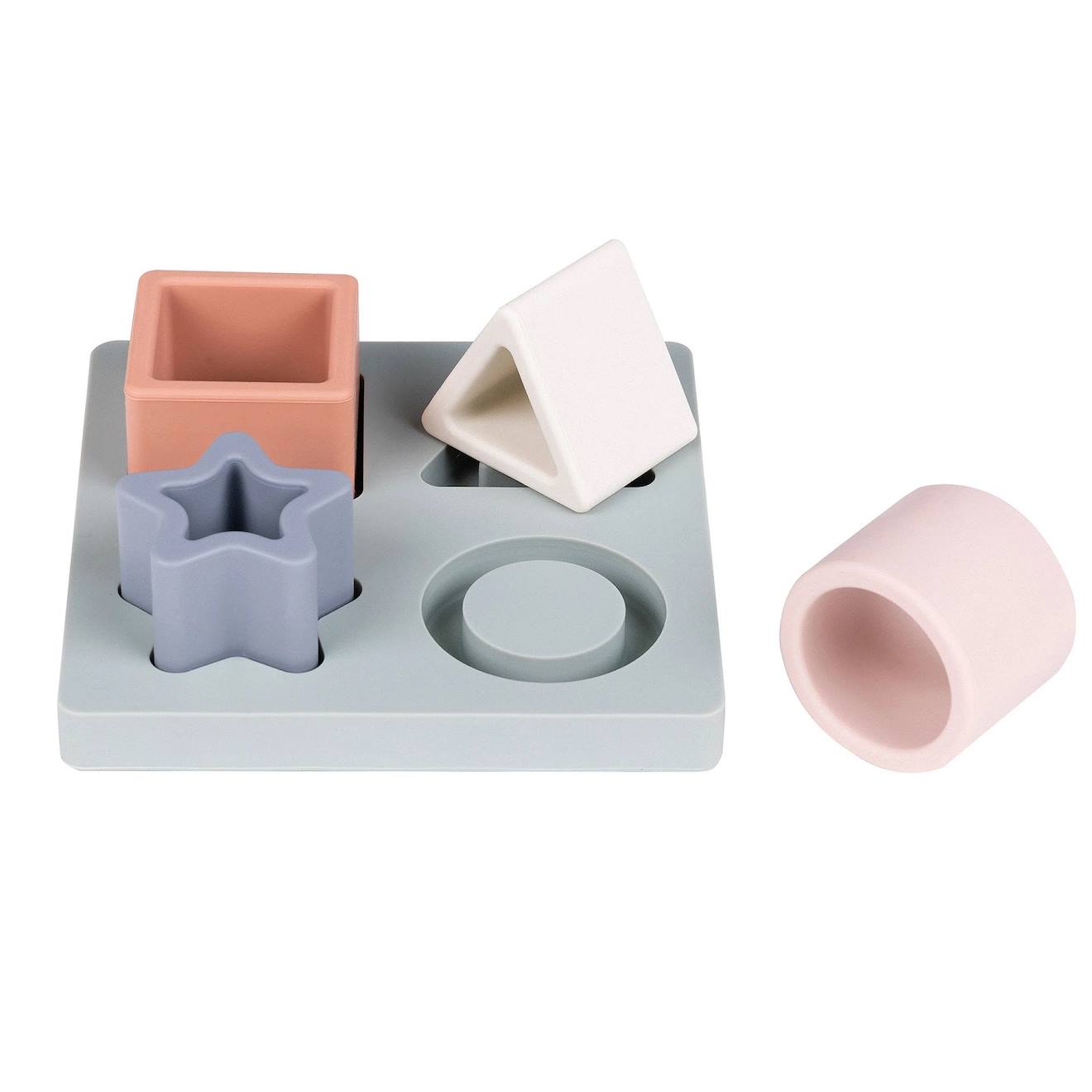 Jeu De Formes Puzzle Silicone Gris