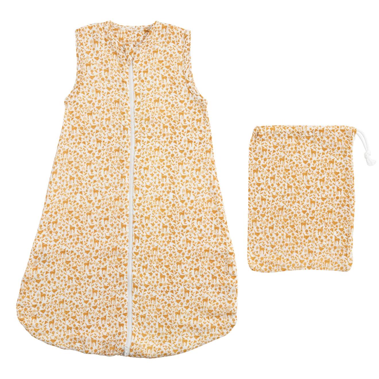 Gigoteuse Lange Bébé En Coton Jaune/blanc