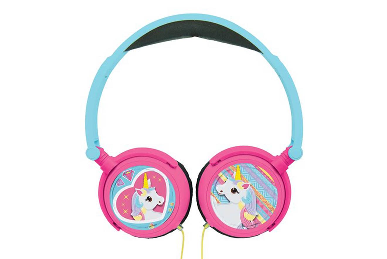 Lexibook - Casque Stéréo Filaire Pliable Licorne Avec Limitation De Volume D'écoute Multicolore