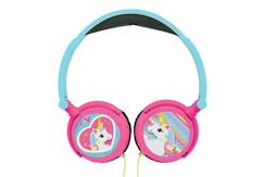 Jouet-Casque stéréo filaire pliable licorne avec limitation de volume d'écoute