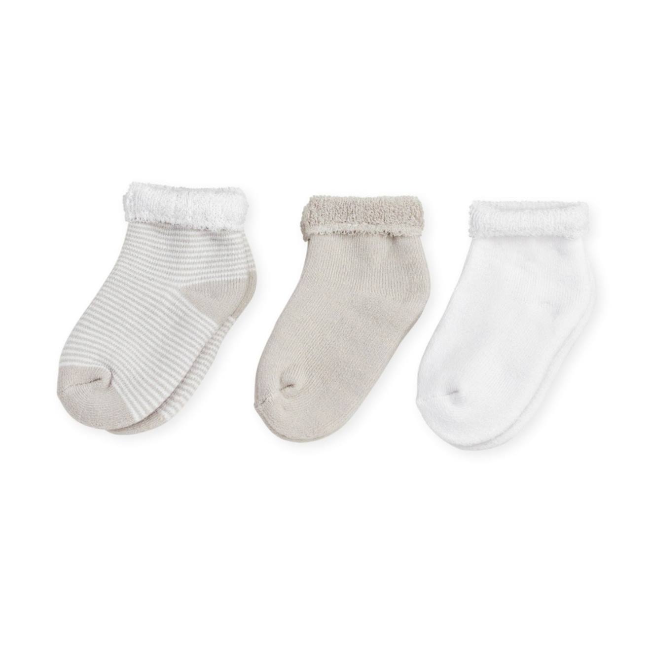 Lot De 3 Paires De Chaussettes Bébé Ecru