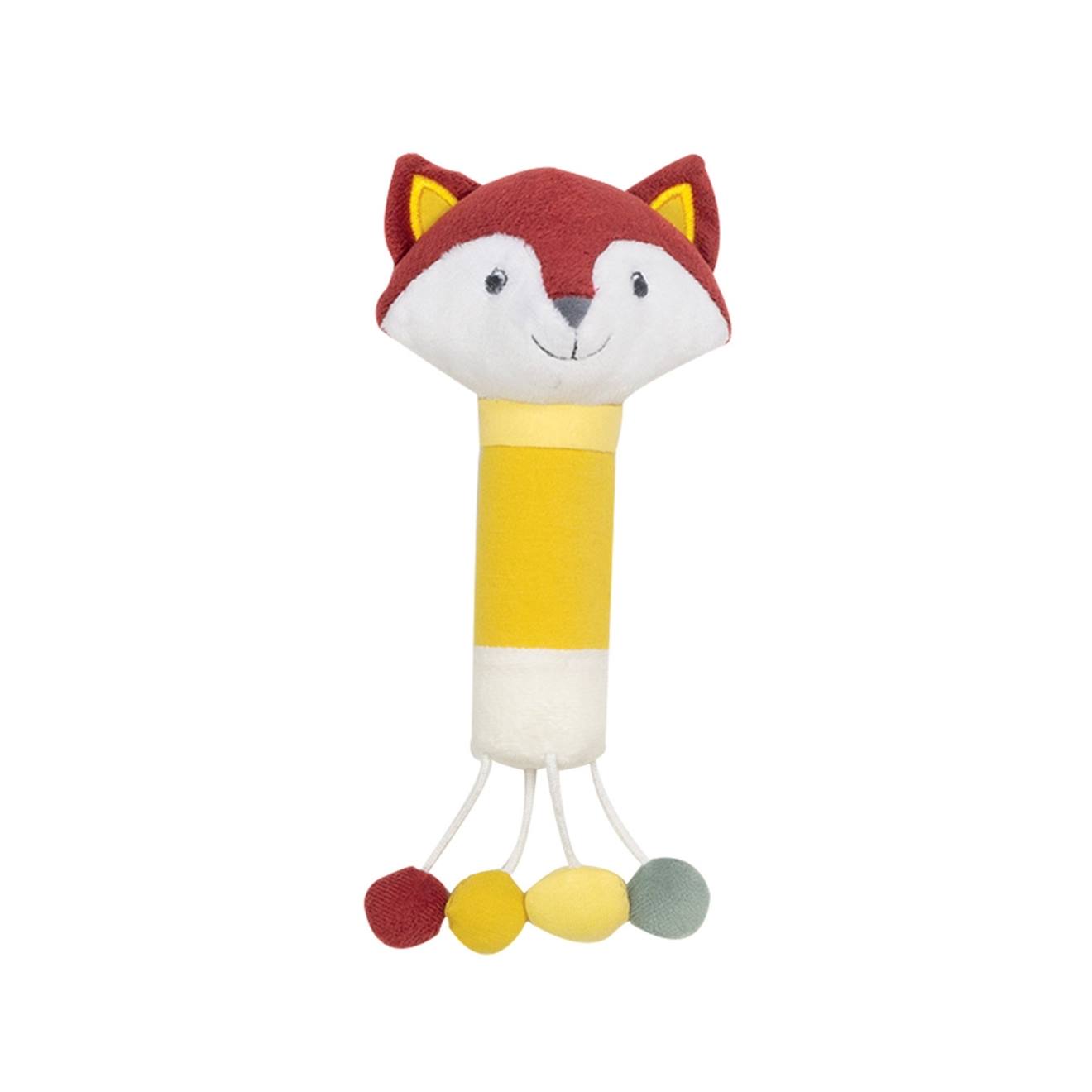 Hochet En Tissu léonard Le Renard Terracotta