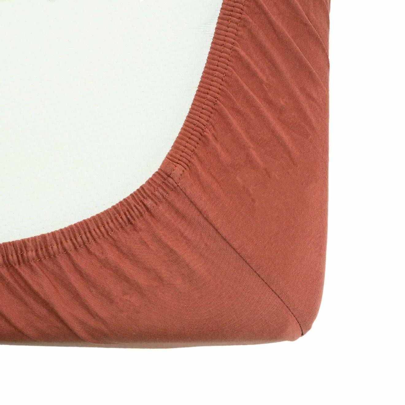 Drap Housse Oeko-tex® Standard 100 Terracotta (Trois Kilos Sept) - Image 2
