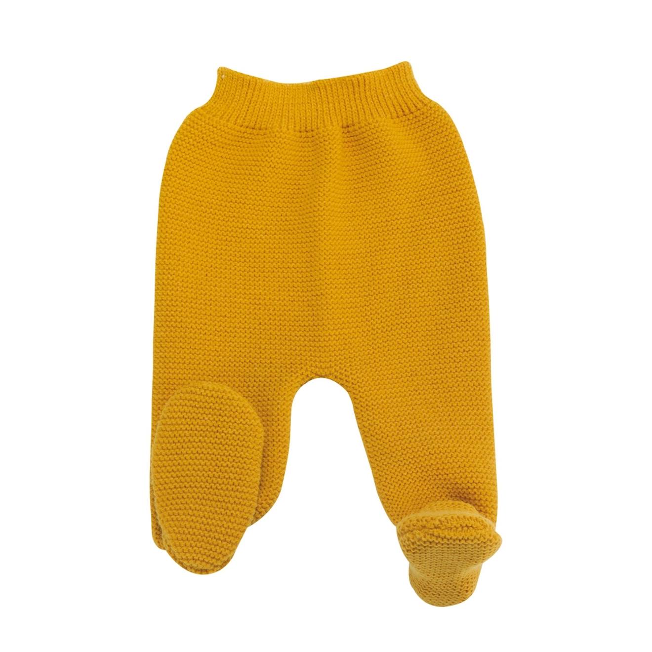 Pantalon En Maille - Layette Naissance Moutarde