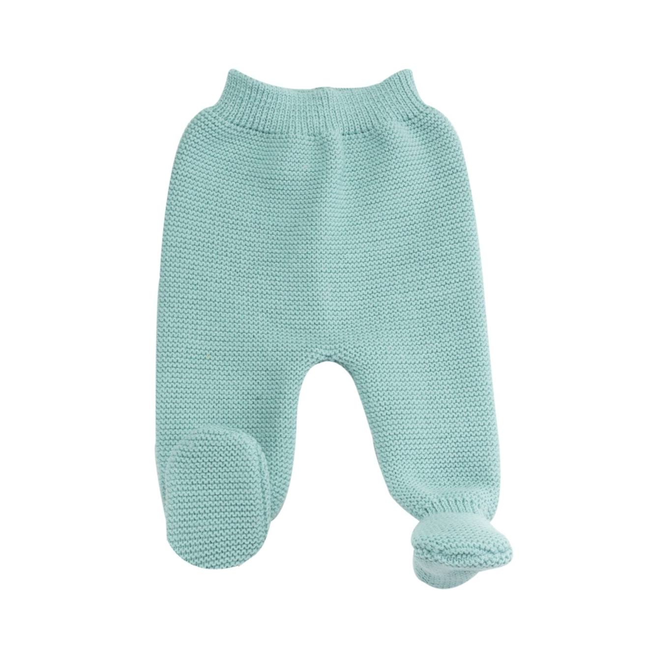 Pantalon En Maille - Layette Naissance Vert