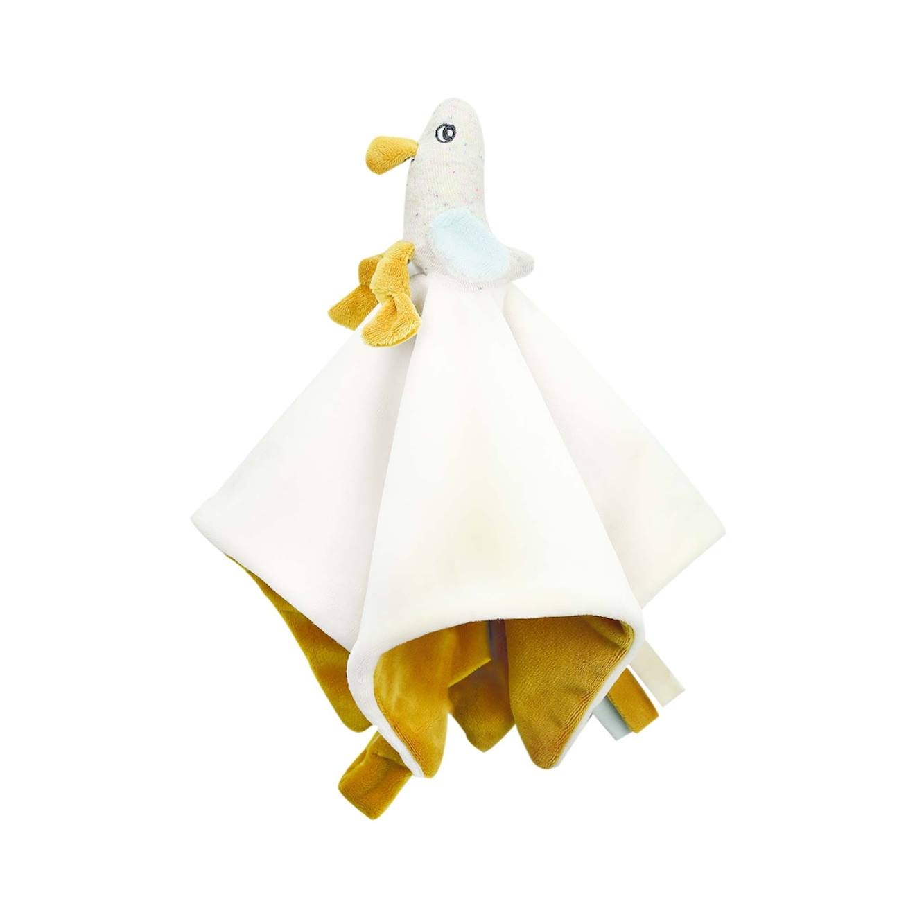 Doudou Plat paulette La Mouette Moutarde