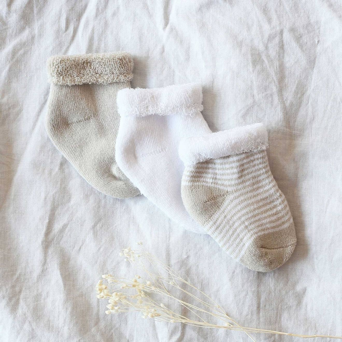 Lot De 3 Paires De Chaussettes Bébé Ecru (Trois Kilos Sept) - Image 2