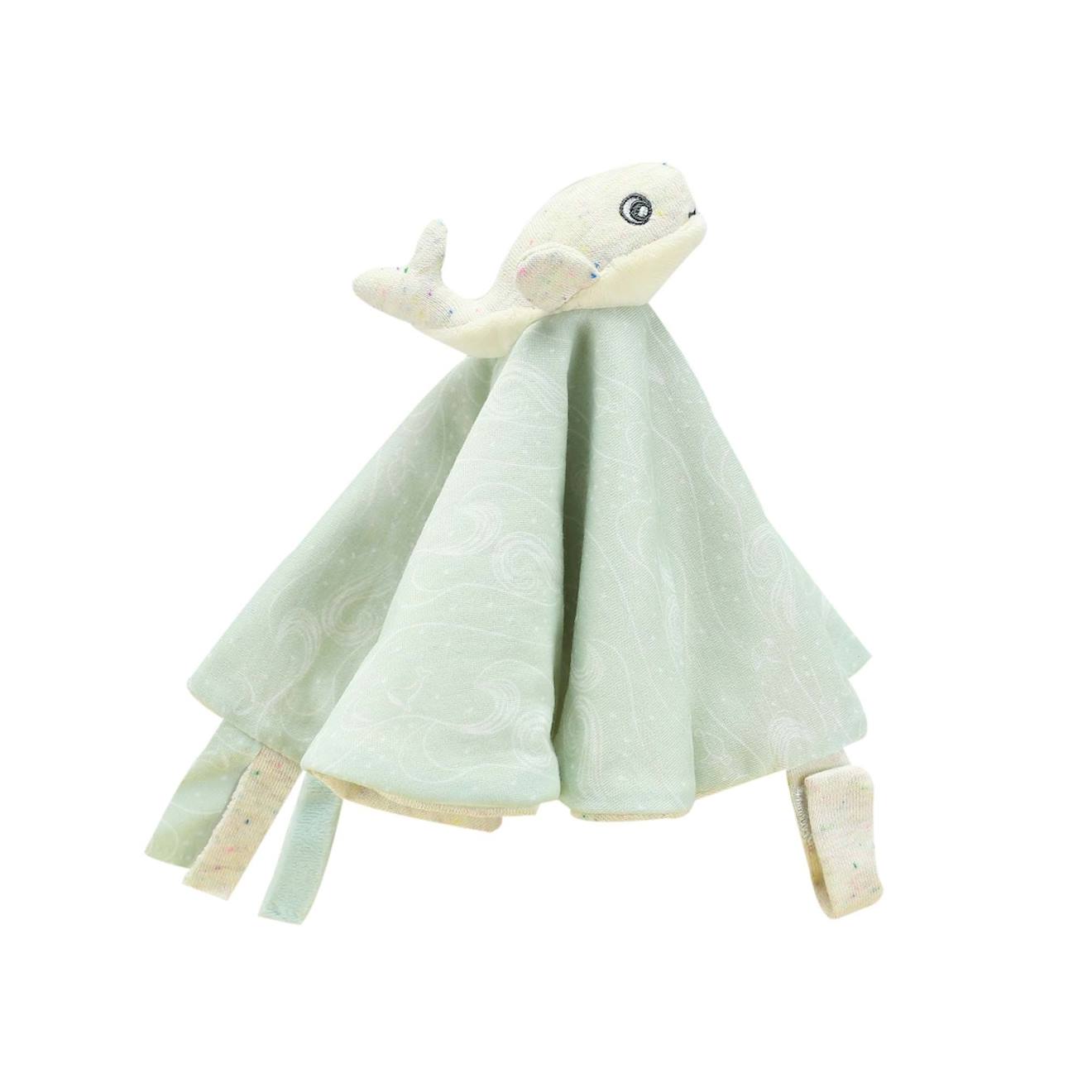 Doudou irène La Baleine Vert