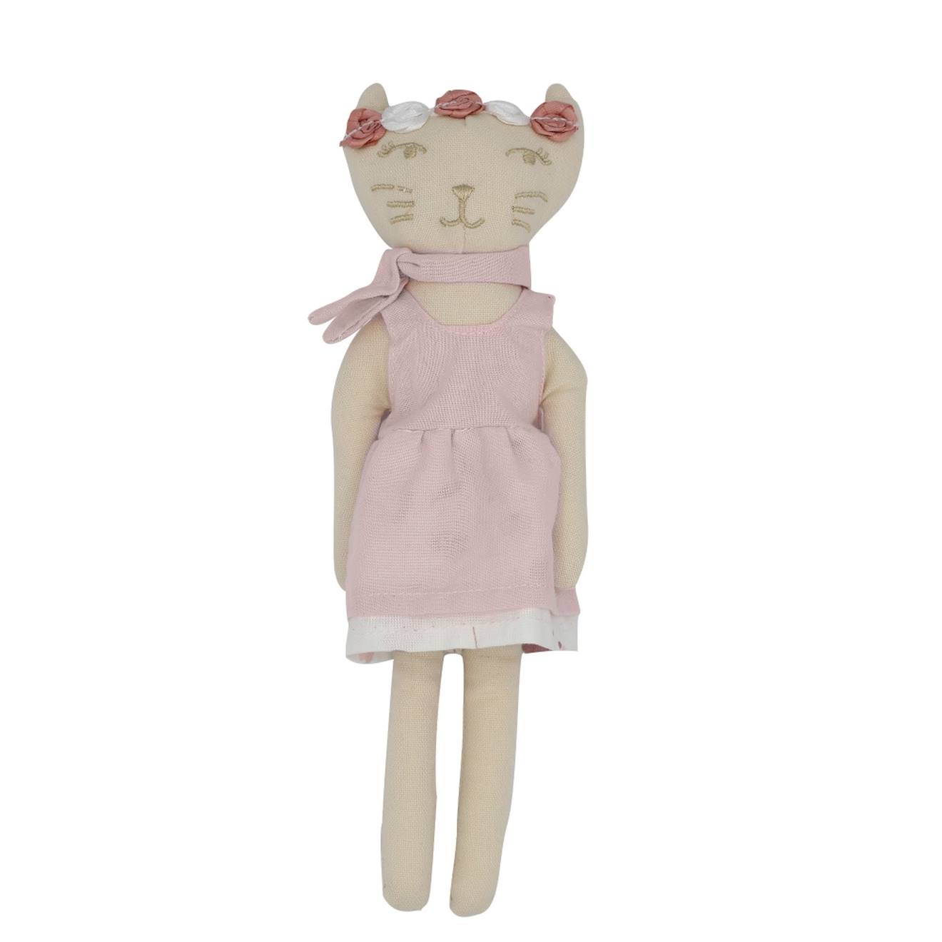 Poupée En Tissu rose Le Chat Rose