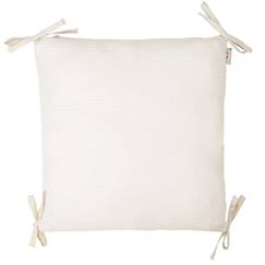 Taie de coussin modulable avec liens à nouer en gaze de coton  - vertbaudet enfant