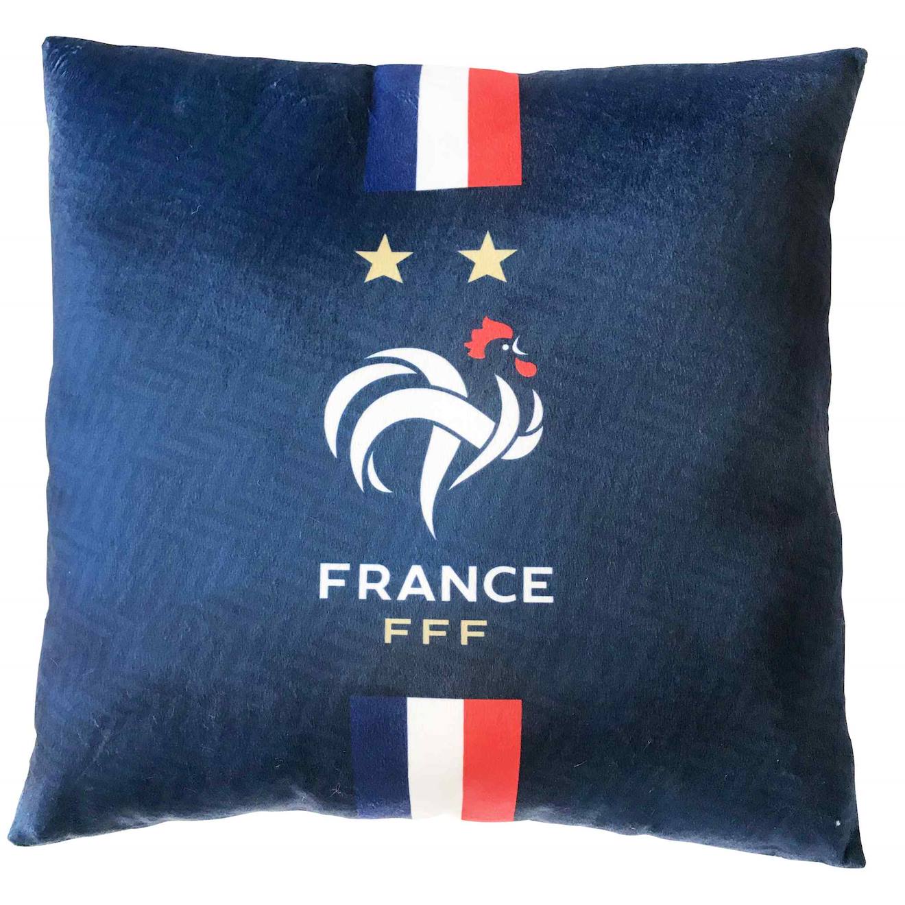 Coussin Imprimé 100% Coton, Fff Jacquard Bleu