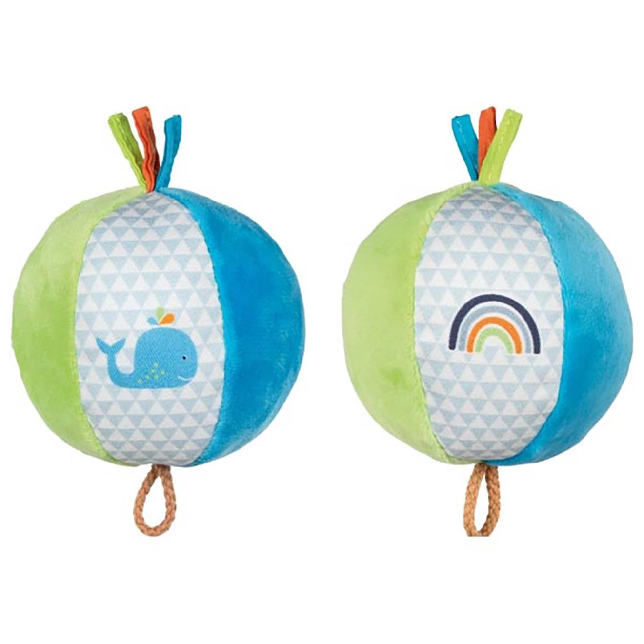 Goki - Lot De 2 Balles Crépitantes Avec Grelot Baleine Multicolore
