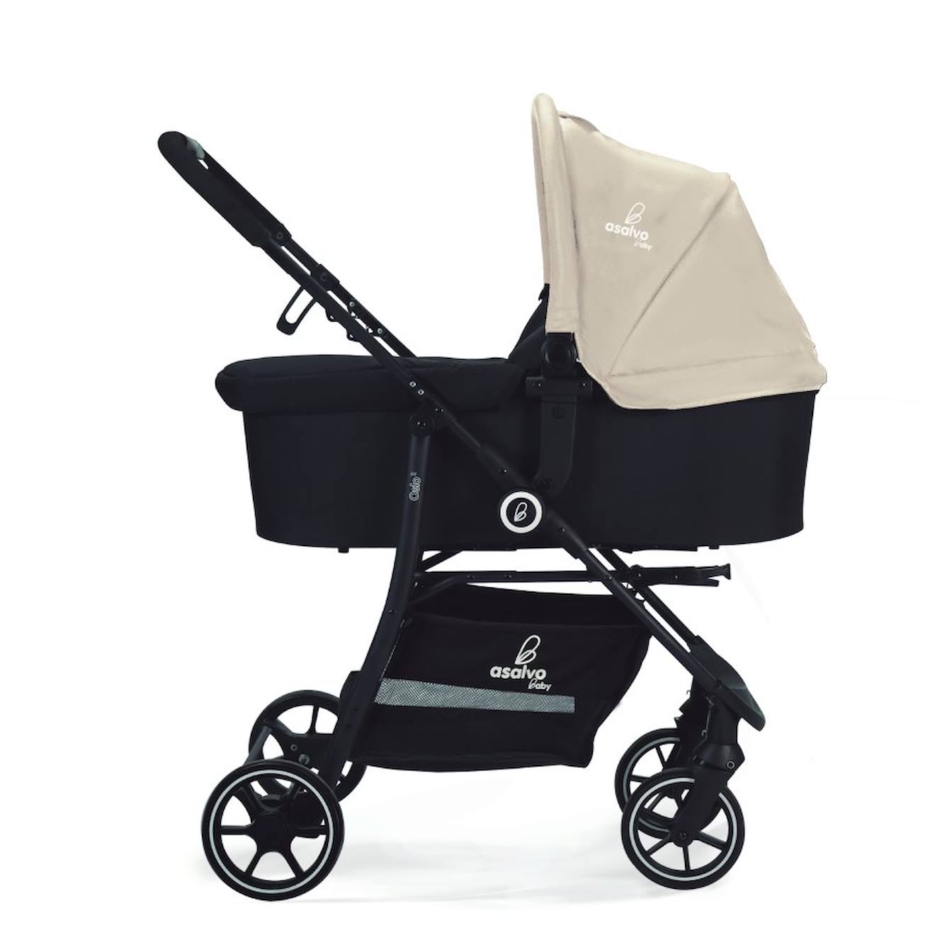 Trio Poussette, Nacelle, Et Siège Auto Oslo Beige (Asalvo) - Image 2