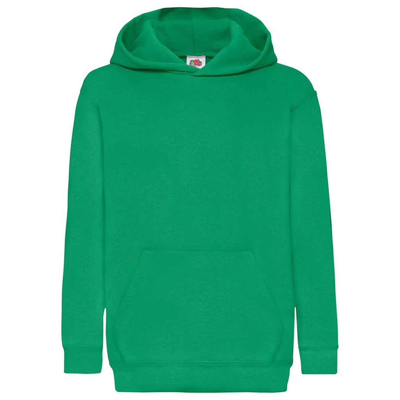 Sweat À Capuche Coton Classic Vert Kelly