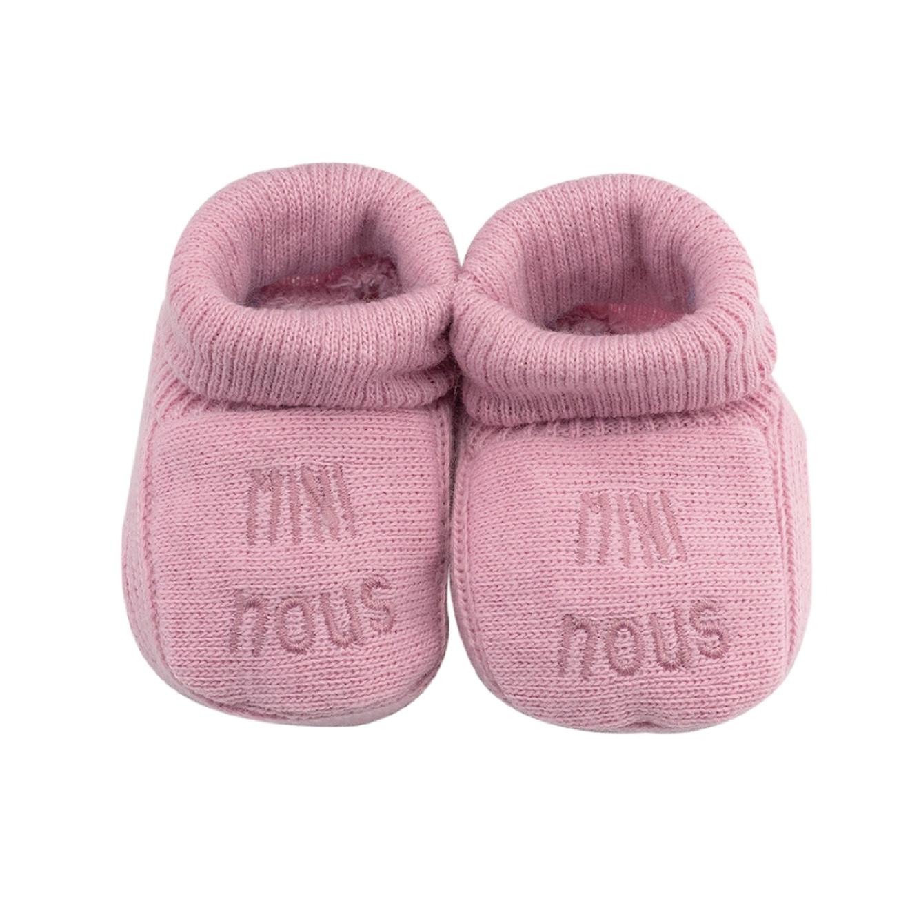 Chaussons Naissance - Mini Nous Vieux Rose