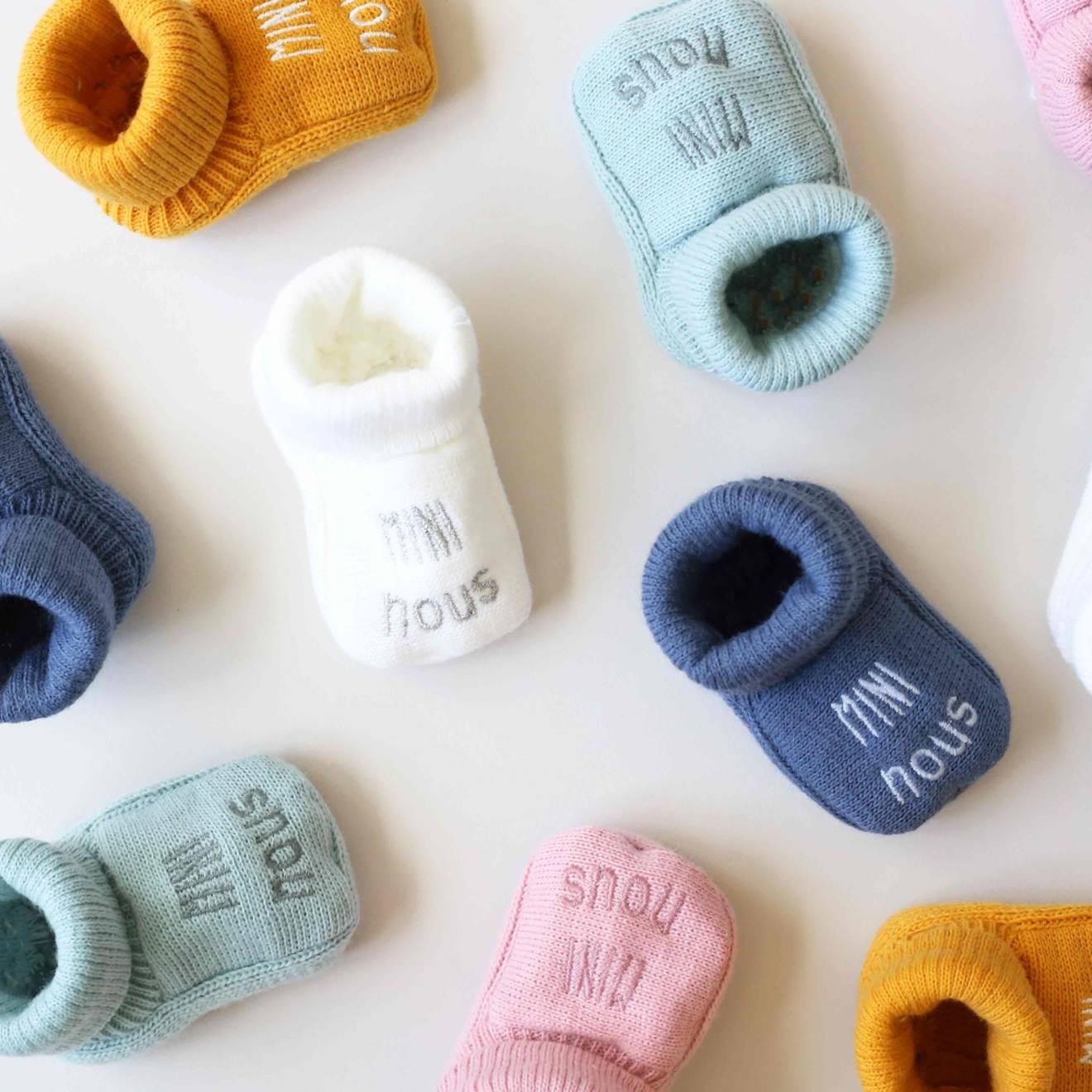 Chaussons Naissance - Mini Nous Bleu Marine (Trois Kilos Sept) - Image 3