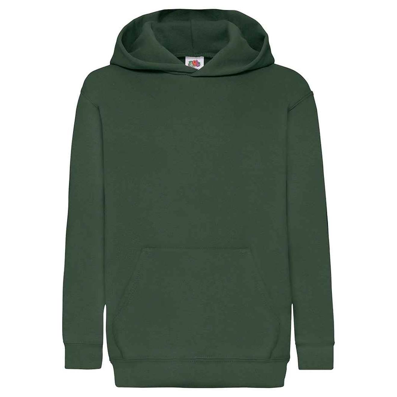 Sweat À Capuche Coton Classic Vert Bouteille