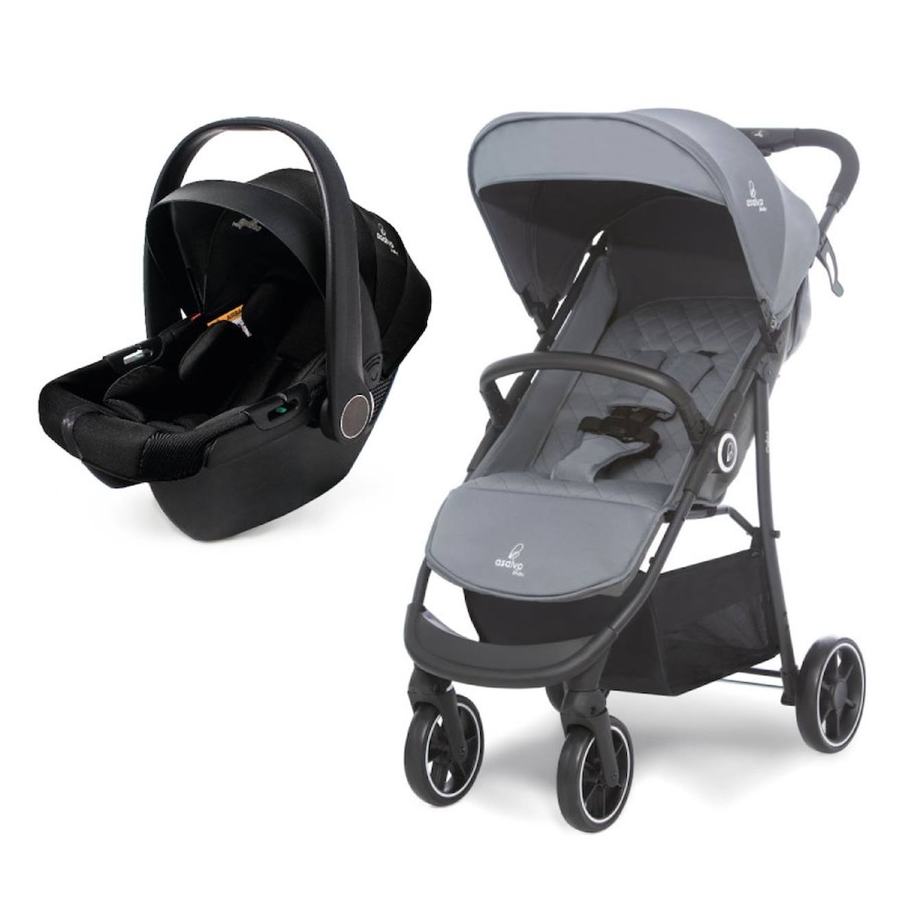Duo Poussette Et Siège Auto Oslo 2 Gris
