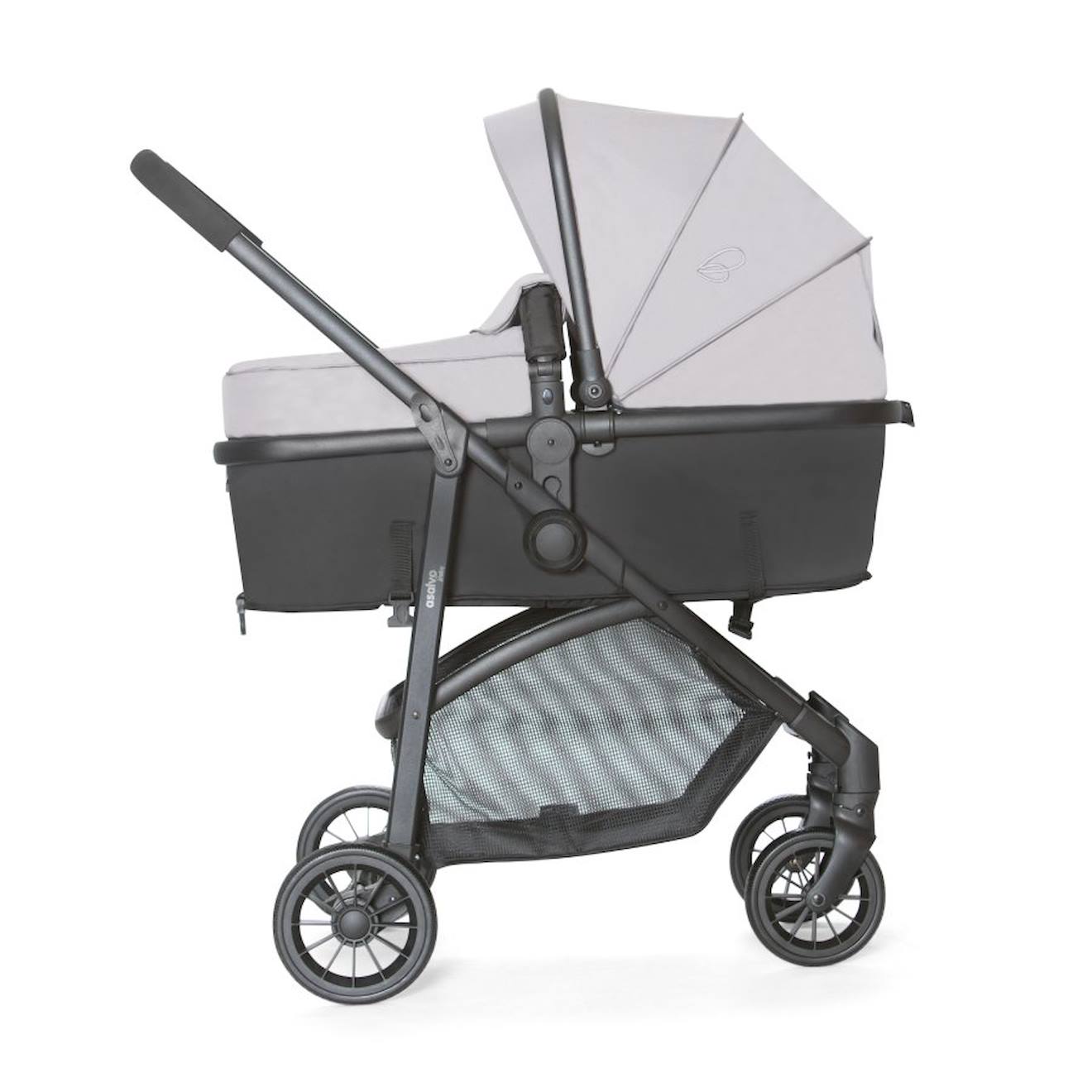 ASALVO - Trio Convertible Poussette-nacelle-siège Auto Biarritz Gris