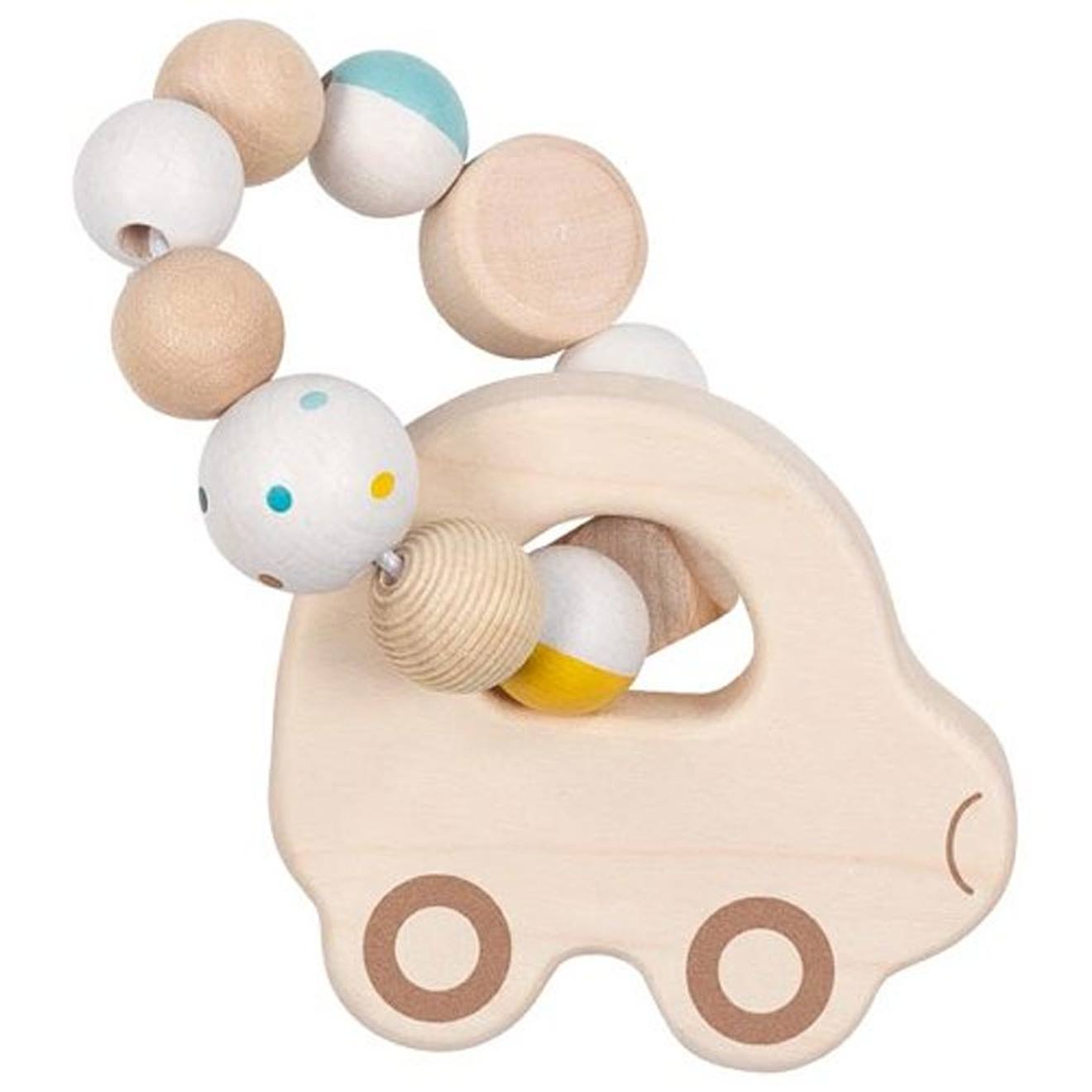 Goki - Hochet Bois Flexible Voiture Multi-coloured