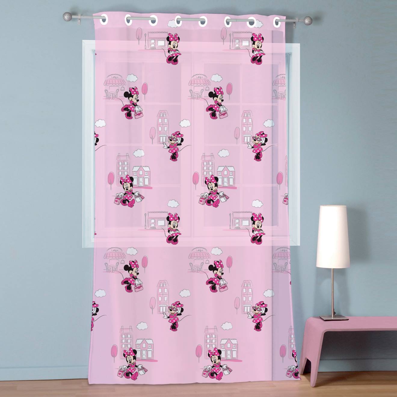 Voilage À Œillets, Minnie Cute Rose