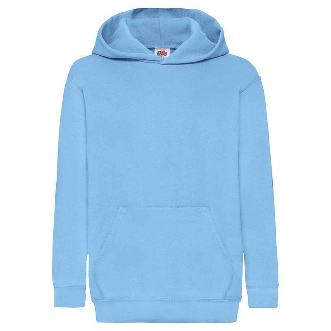 Sweat À Capuche Coton Classic Bleu Ciel
