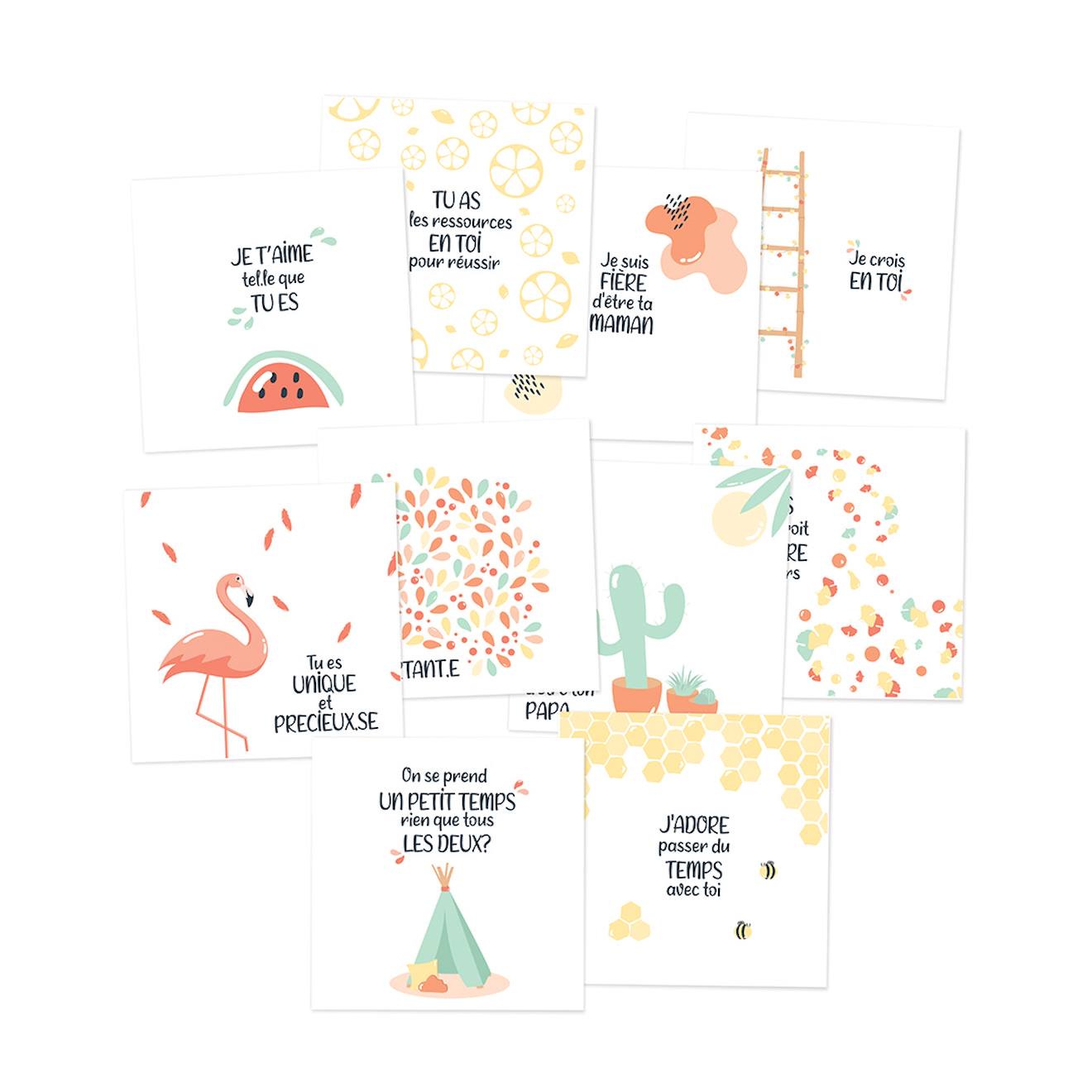 Cartes Mots Doux Blanc