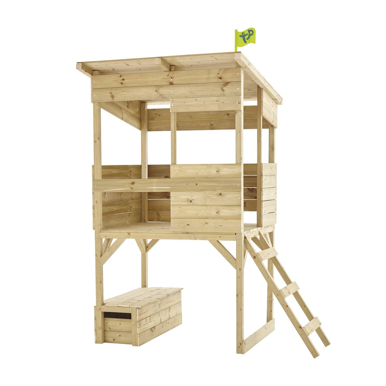 TP Toys - Maisonnette Cabane Sur Pilotis Cimes Bois Fsc® Marron