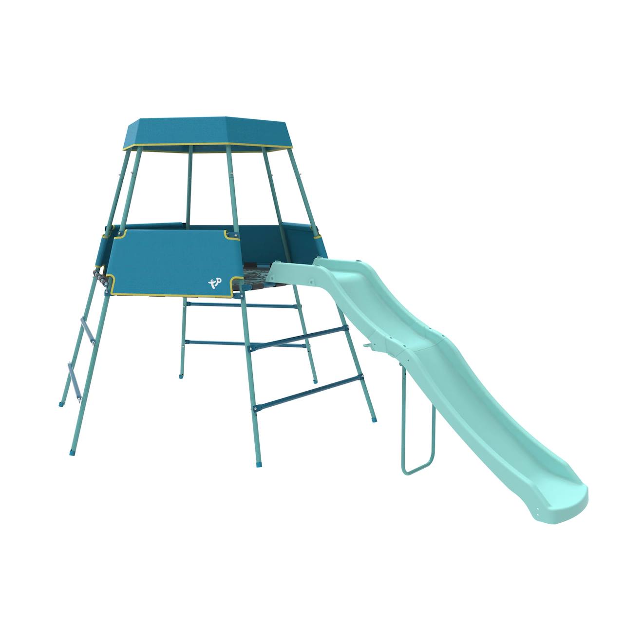 Aire De Jeux Évolutive Aventurier Métal Bleu