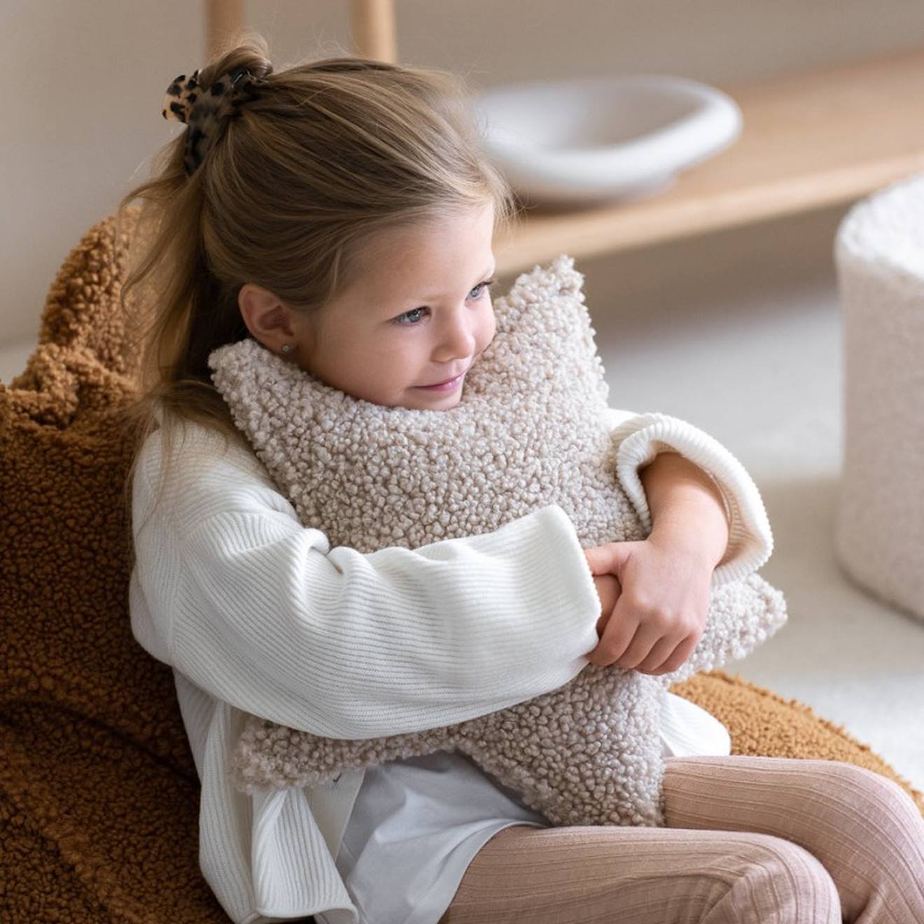 Wigiwama - Coussin Enfant Étoile Bouclette Star Biscuit