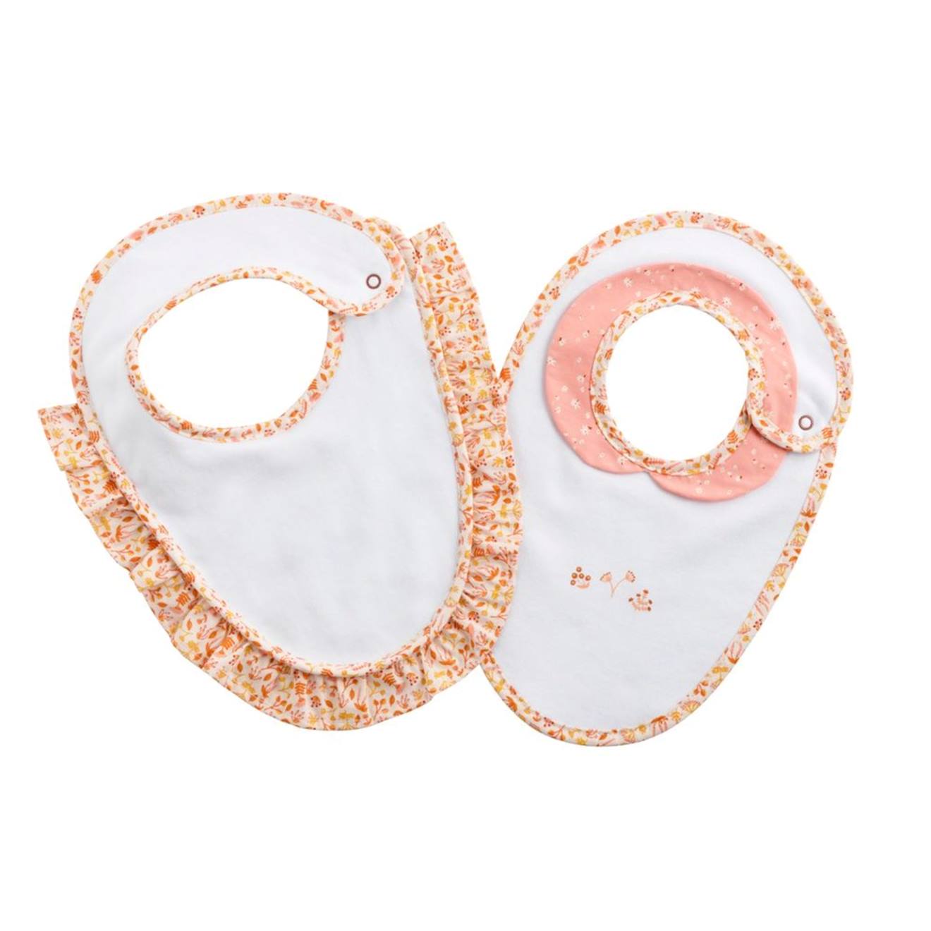 Bavoirs En Coton Blanc