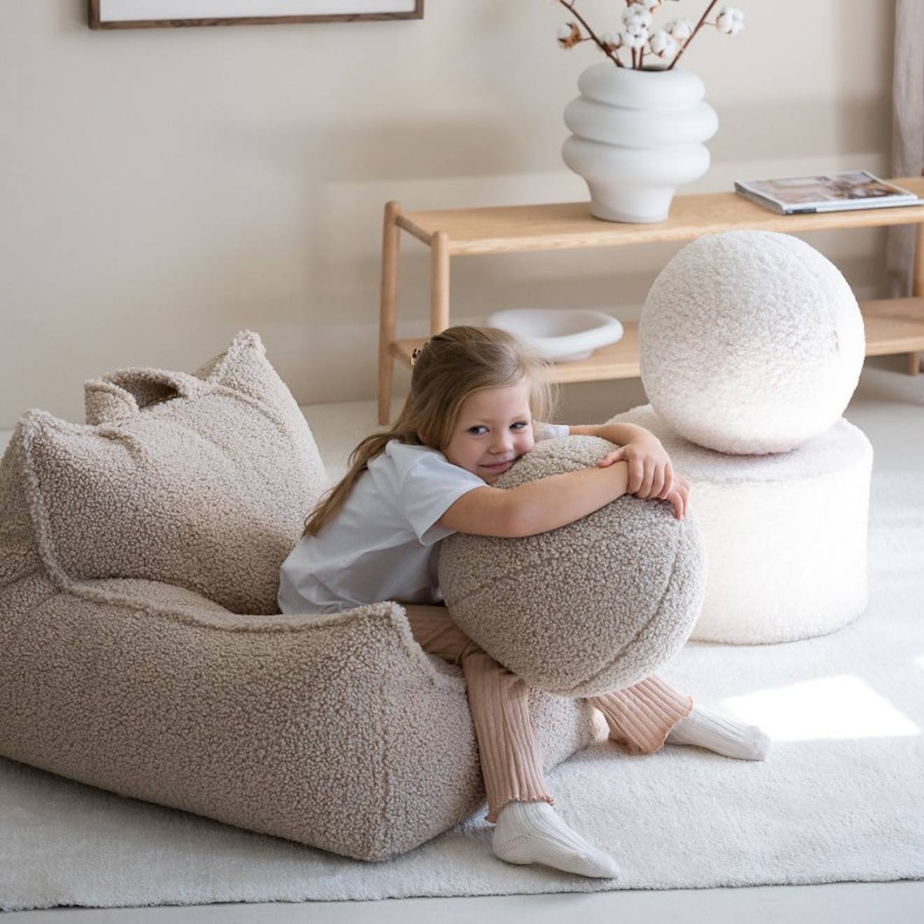 Coussin Enfant Bouclette Ball Biscuit