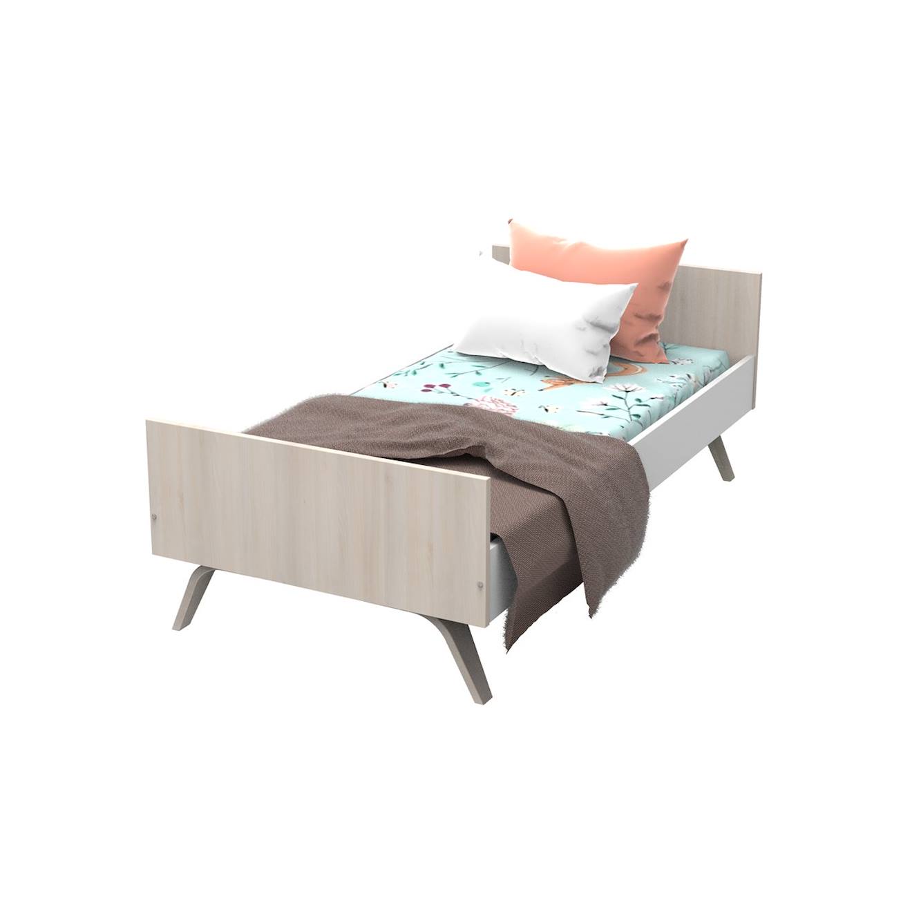 Lit Junior En Bois Beige