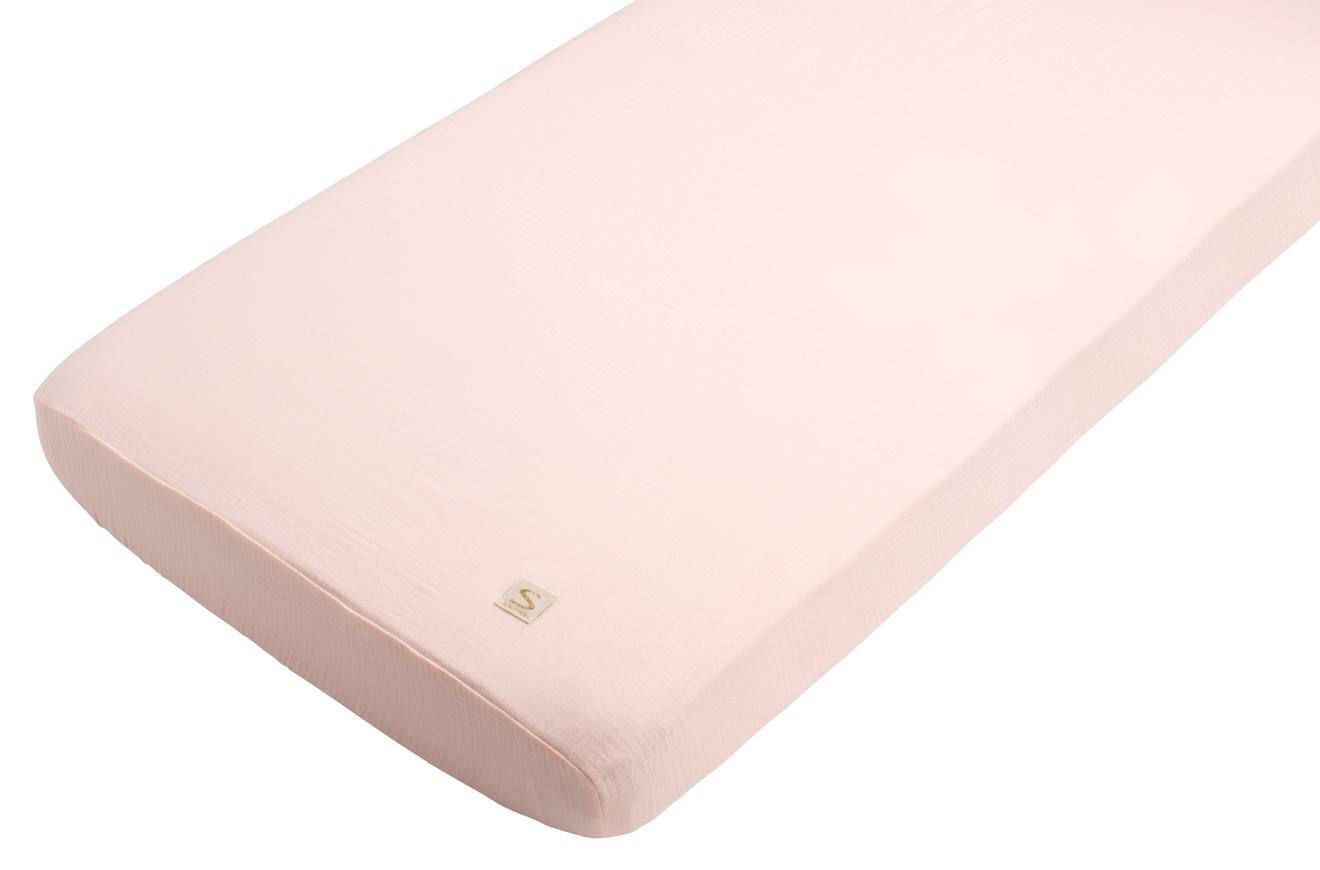 Draps Housse Bébé En Coton Bio Rose