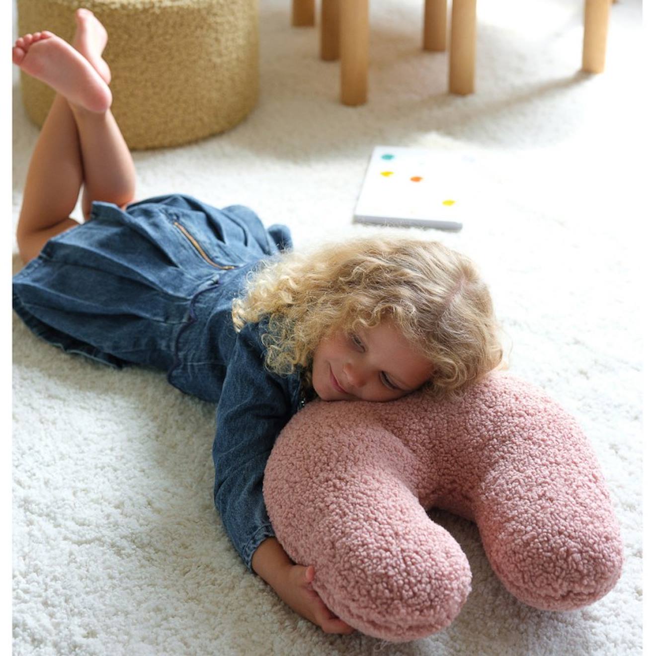 Wigiwama - Coussin Enfant Bouclette Ull Guava Pink